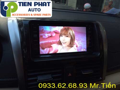 lap man hinh dvd cho Toyota Yaris 2014 tai Huyen Binh Chanh